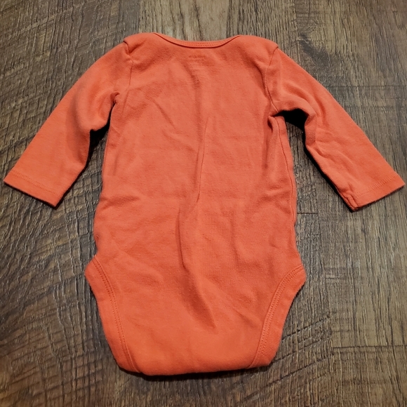 Carters Just One You Baby Girl Long Sleeve One Piece Bodysuits Red Coral Grey 3M - Picture 5 of 7